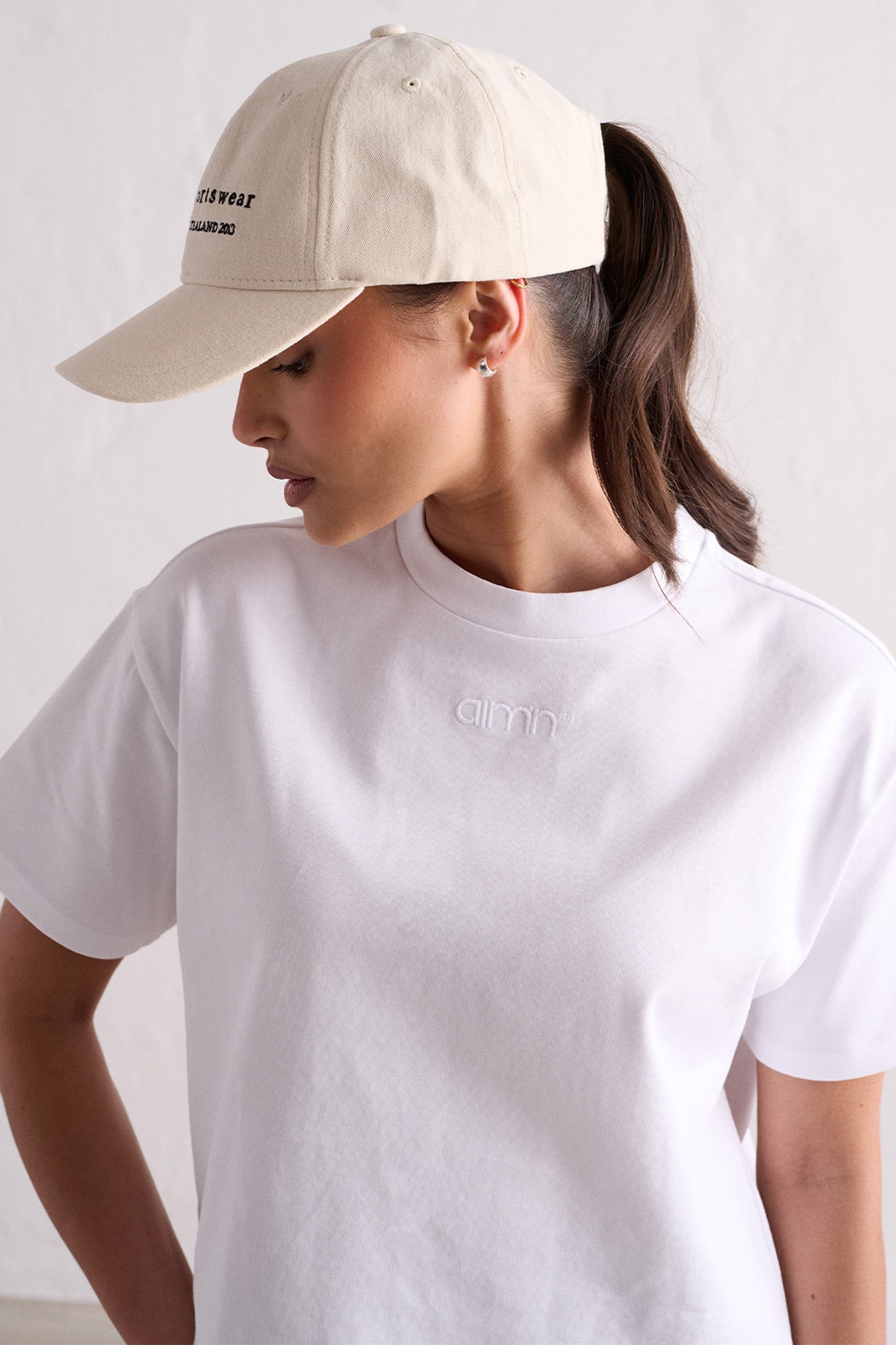 Boxy T-Shirt - White - for kvinde - aim'n - Tops