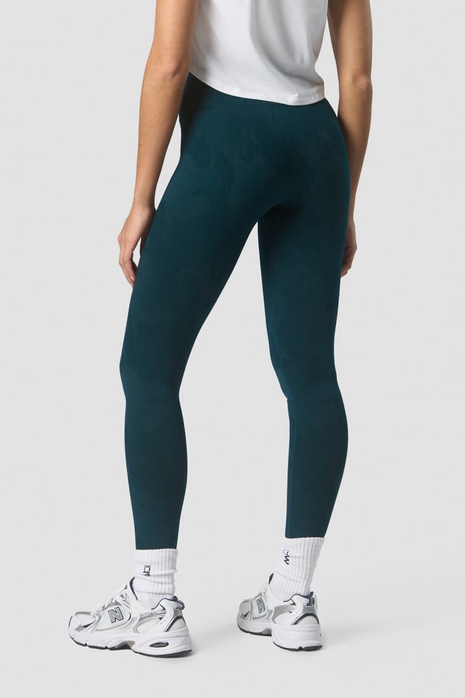 camo seamless tights dk teal