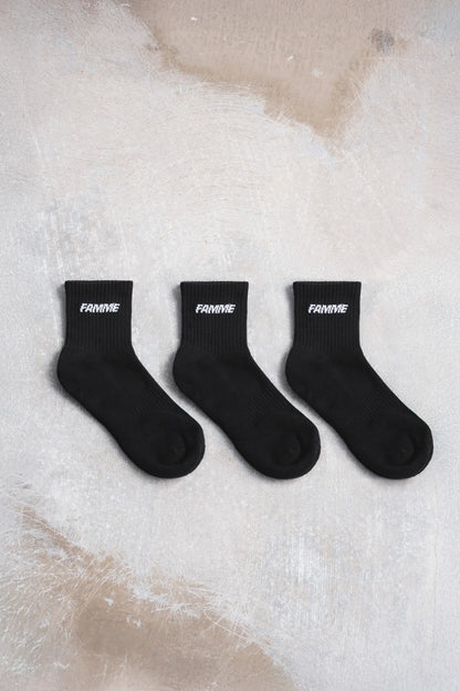 3-Pack Sky Knit Socks - for kvinde - FAMME - Socks