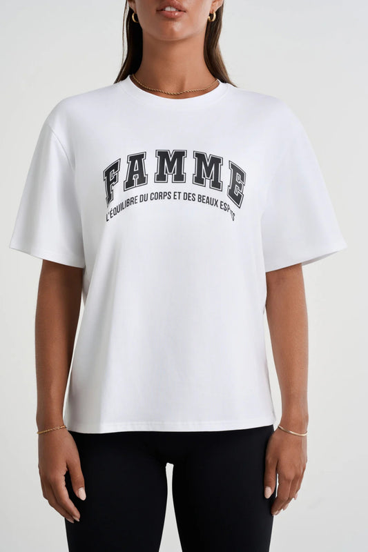 Équilibre Oversized T-Shirt - for kvinde - FAMME - T-Shirt