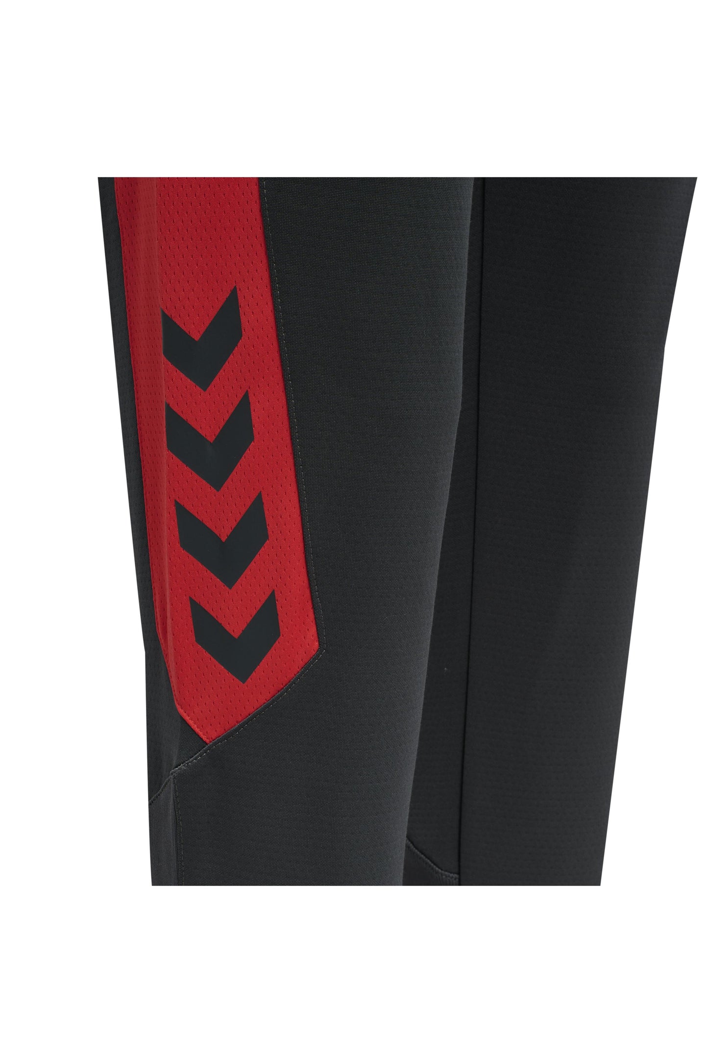 HUMMEL - Hmlaction Poly Training Pants Woman - Ebony/flame Scarlet