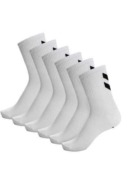 HUMMEL - Hmlchevron 6-pack Socks - White/white