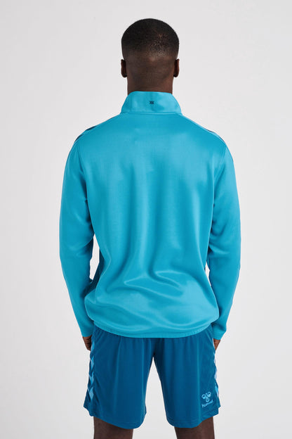 HUMMEL - Hmlcore Xk Half Zip Poly Sweat - Blue Danube