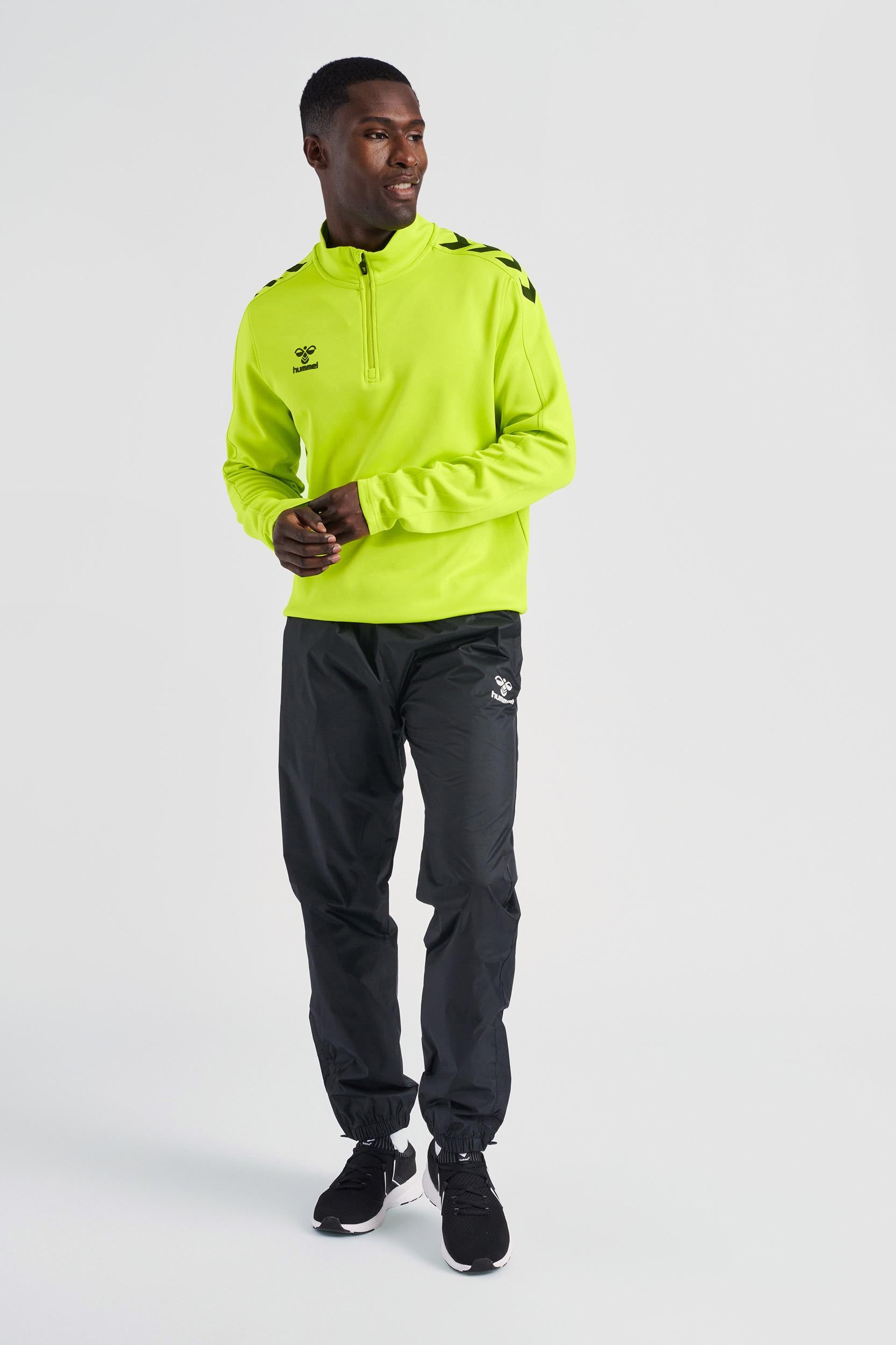 HUMMEL - Hmlcore Xk Half Zip Poly Sweat - Lime Popsicle