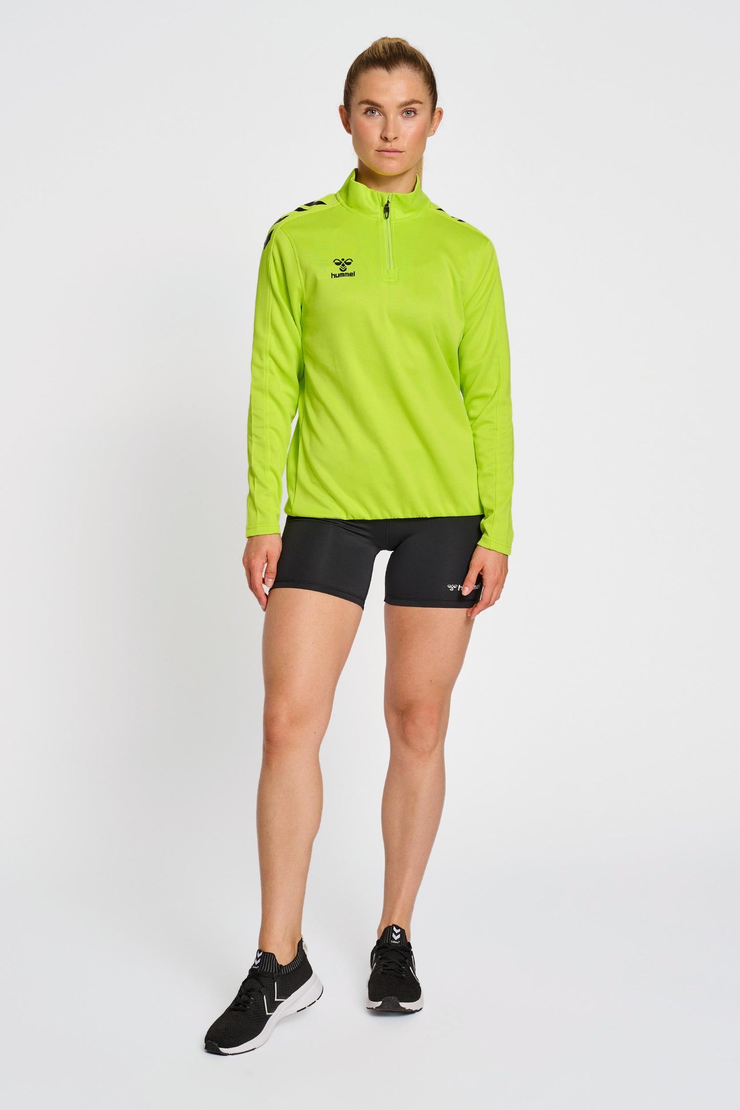 HUMMEL - Hmlcore Xk Half Zip Sweat Woman - Lime Popsicle