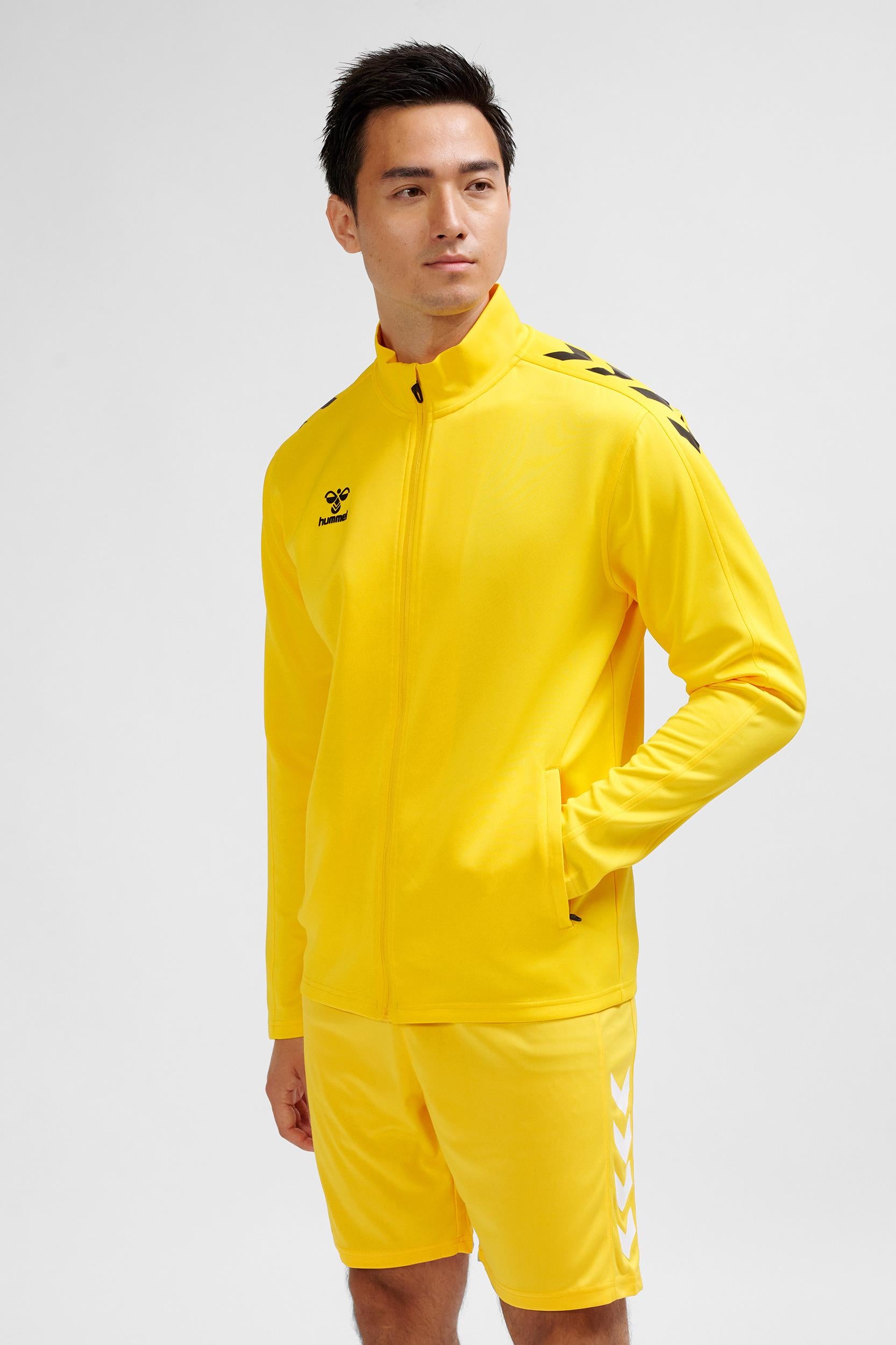 HUMMEL - Hmlcore Xk Poly Zip Sweat - Sports Yellow