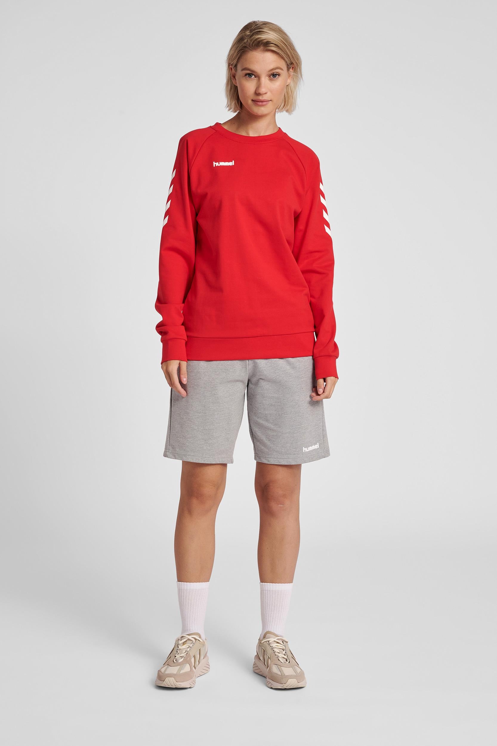 HUMMEL - Hmlgo Cotton Sweatshirt Woman - True Red