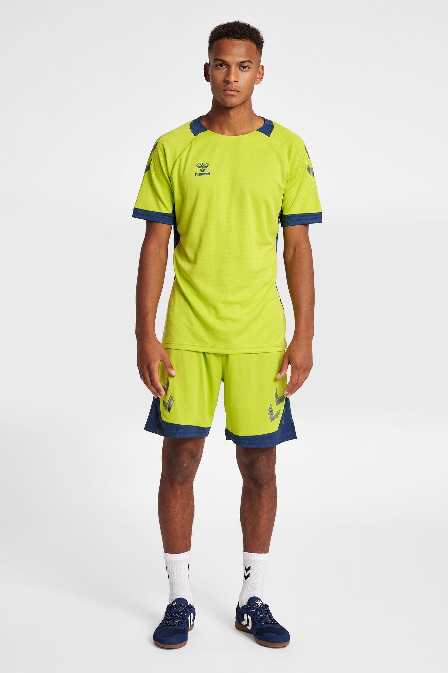 HUMMEL - Hmllead S/s Poly Jersey - Lime Punch