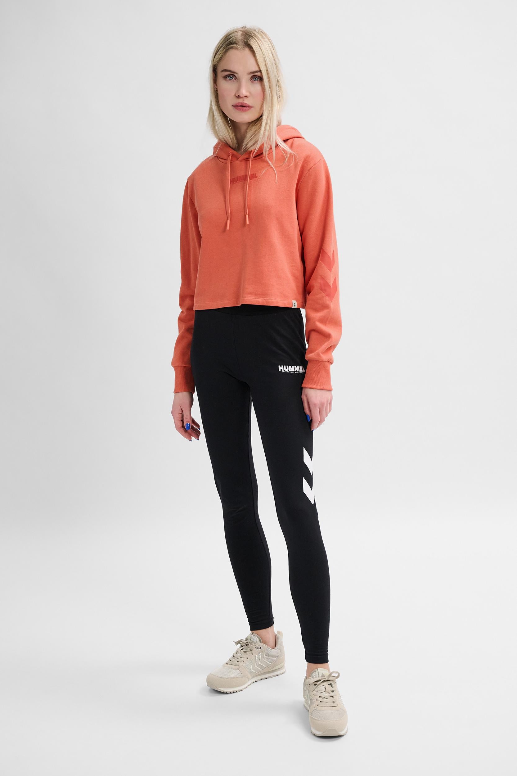 HUMMEL - Hmllegacy Woman Cropped Hoodie - Apricot Brandy