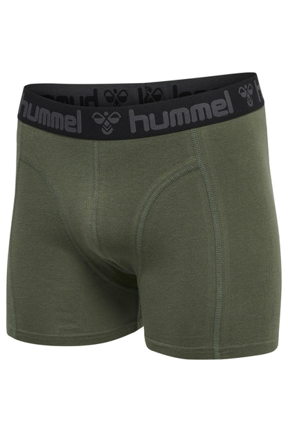 HUMMEL - Hmlmarston 4-pack Boxers - Black/thyme