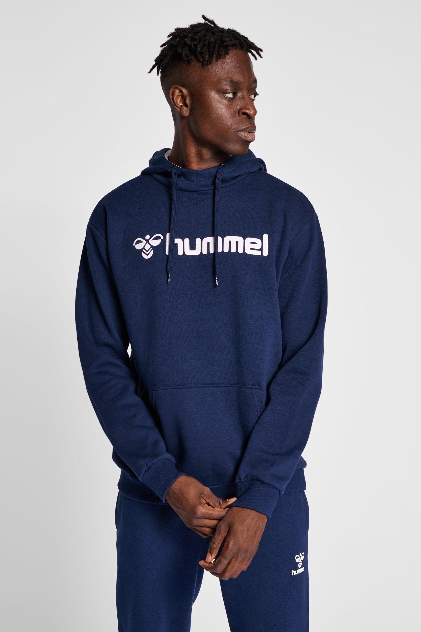 HUMMEL - Hmlmover Cotton Hoodie - Marine