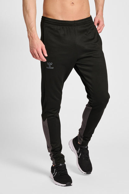 HUMMEL - Hmlongrid Poly Pants - Jet Black/forged Iron