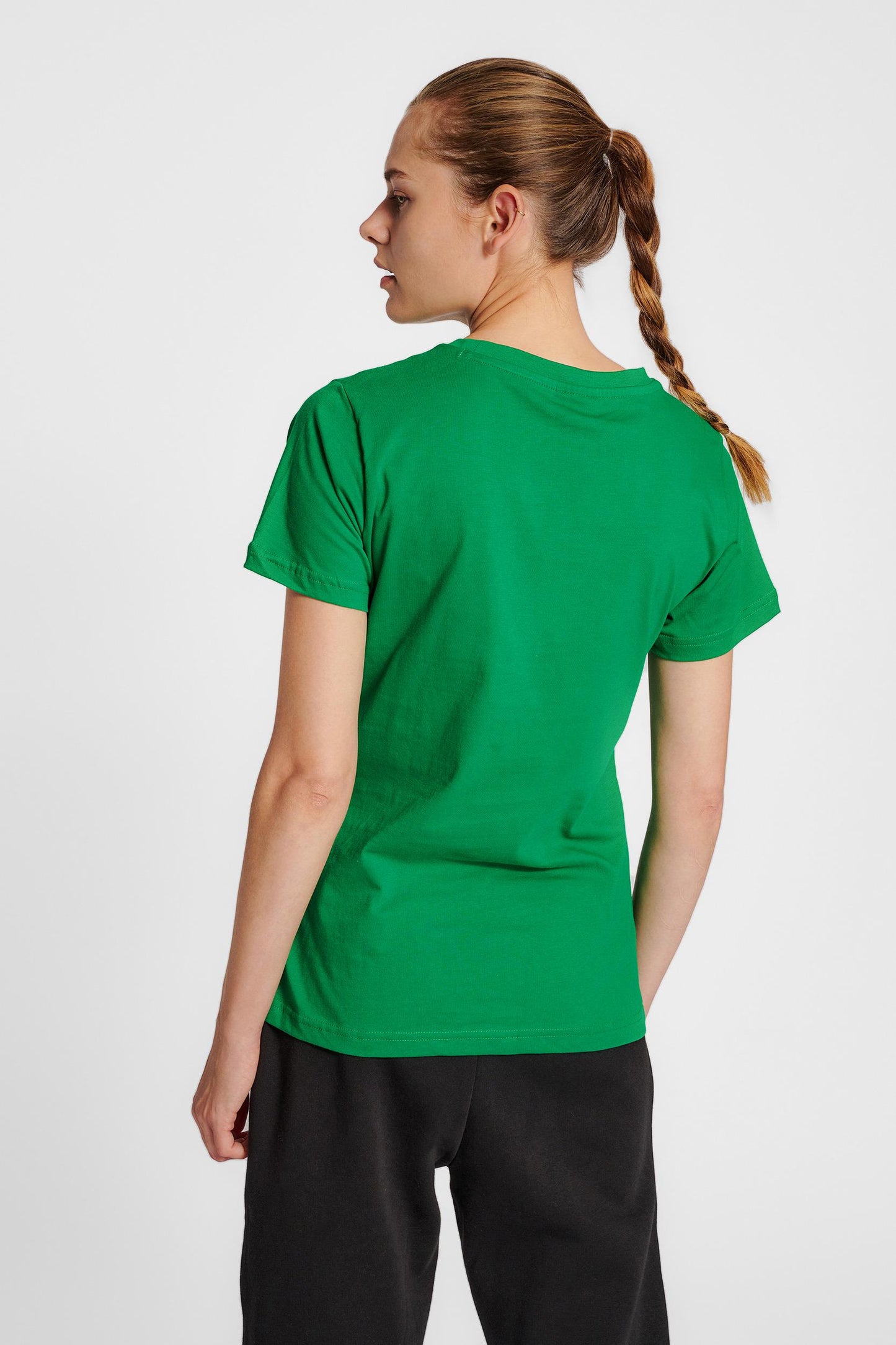 HUMMEL - Hmlred Basic T-shirt S/s Woman - Jolly Green