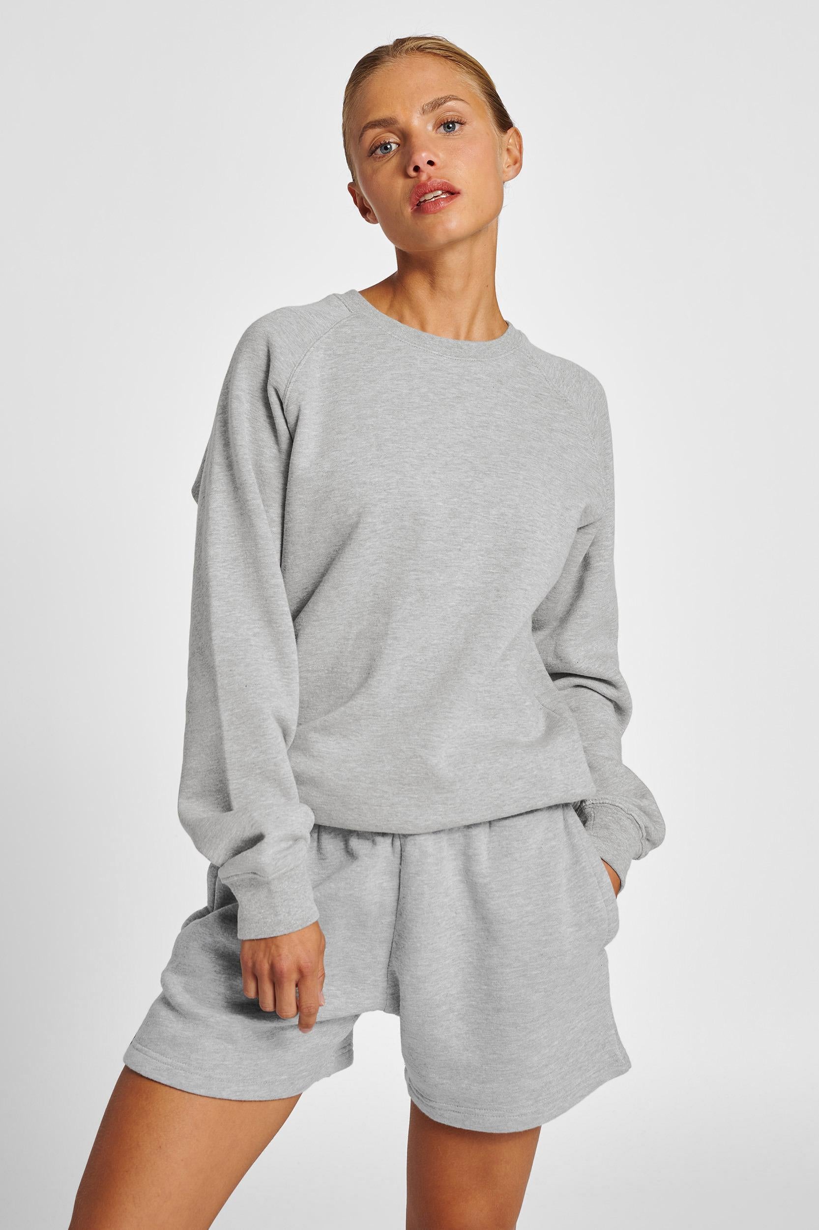 HUMMEL - Hmlred Classic Sweatshirt Woman - Grey Melange