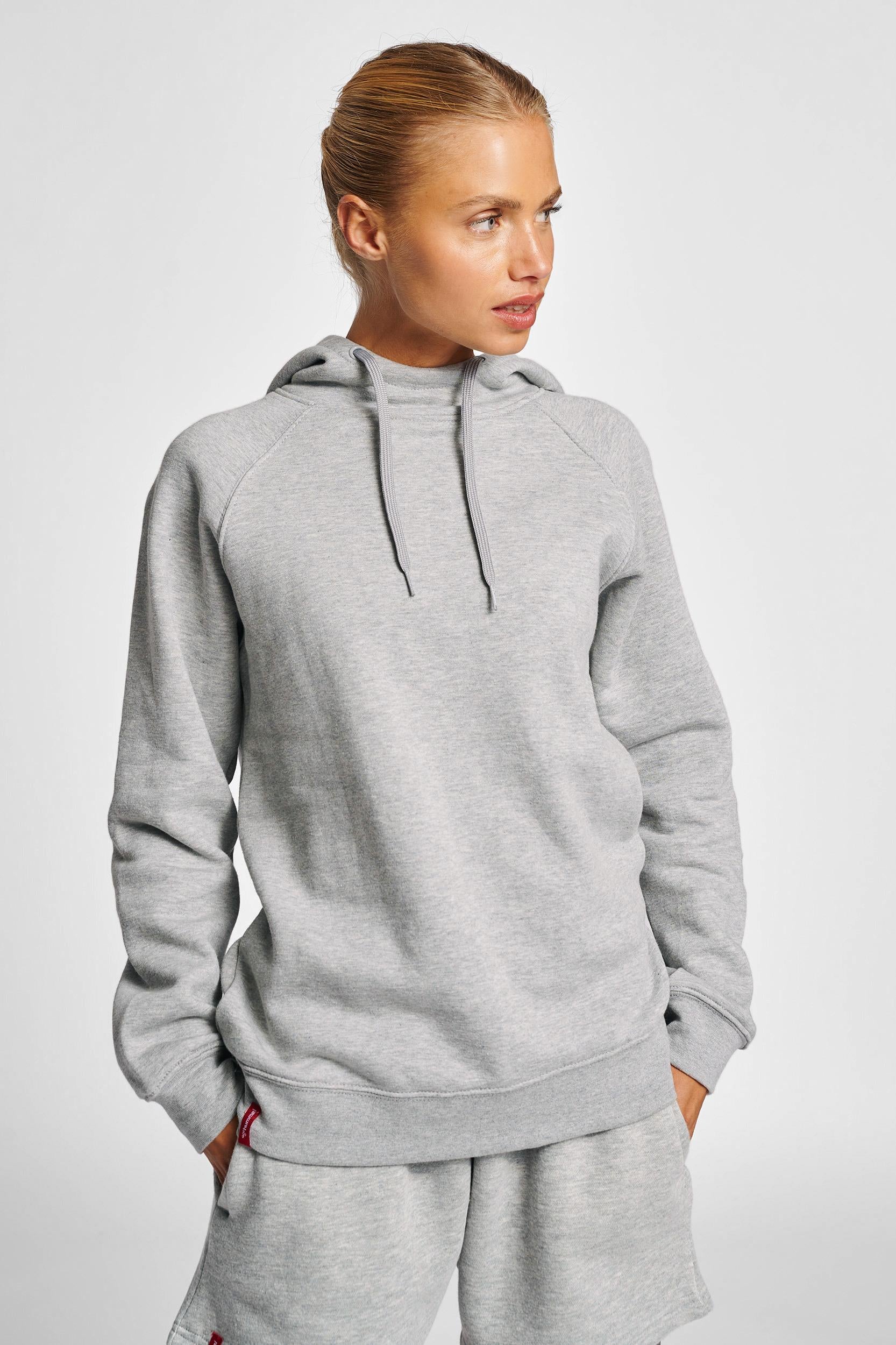 HUMMEL - Hmlred Heavy Hoodie Woman - Grey Melange