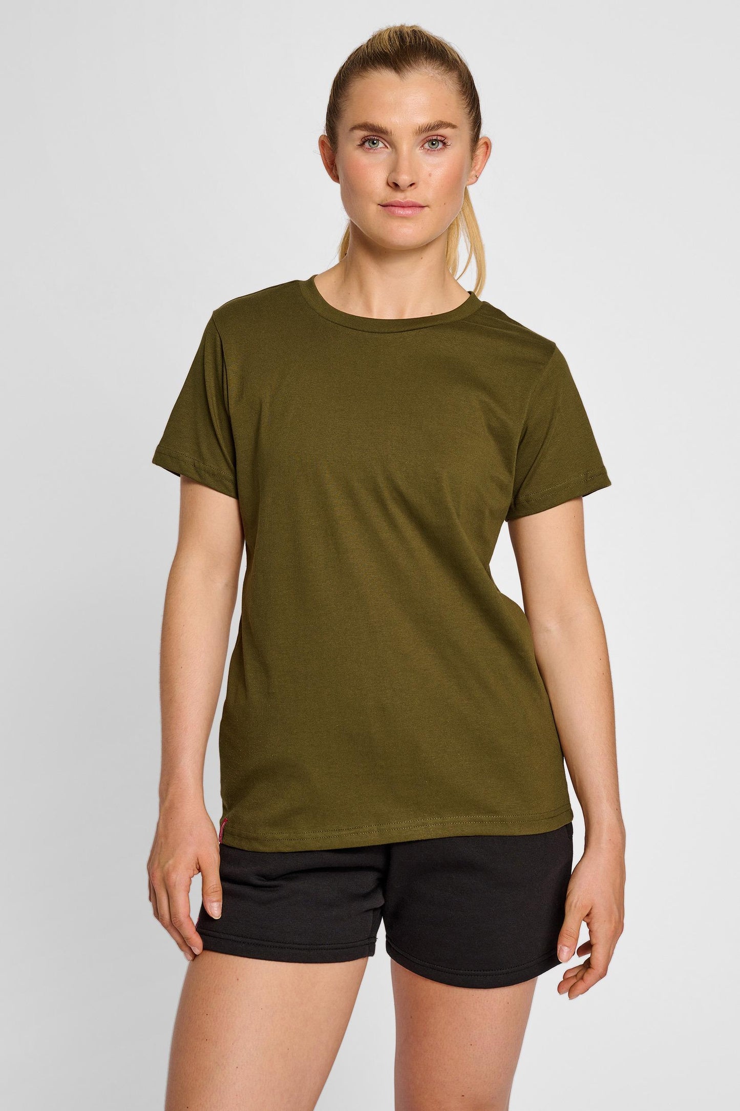 HUMMEL - Hmlred Heavy T-shirt S/s Woman - Dark Olive