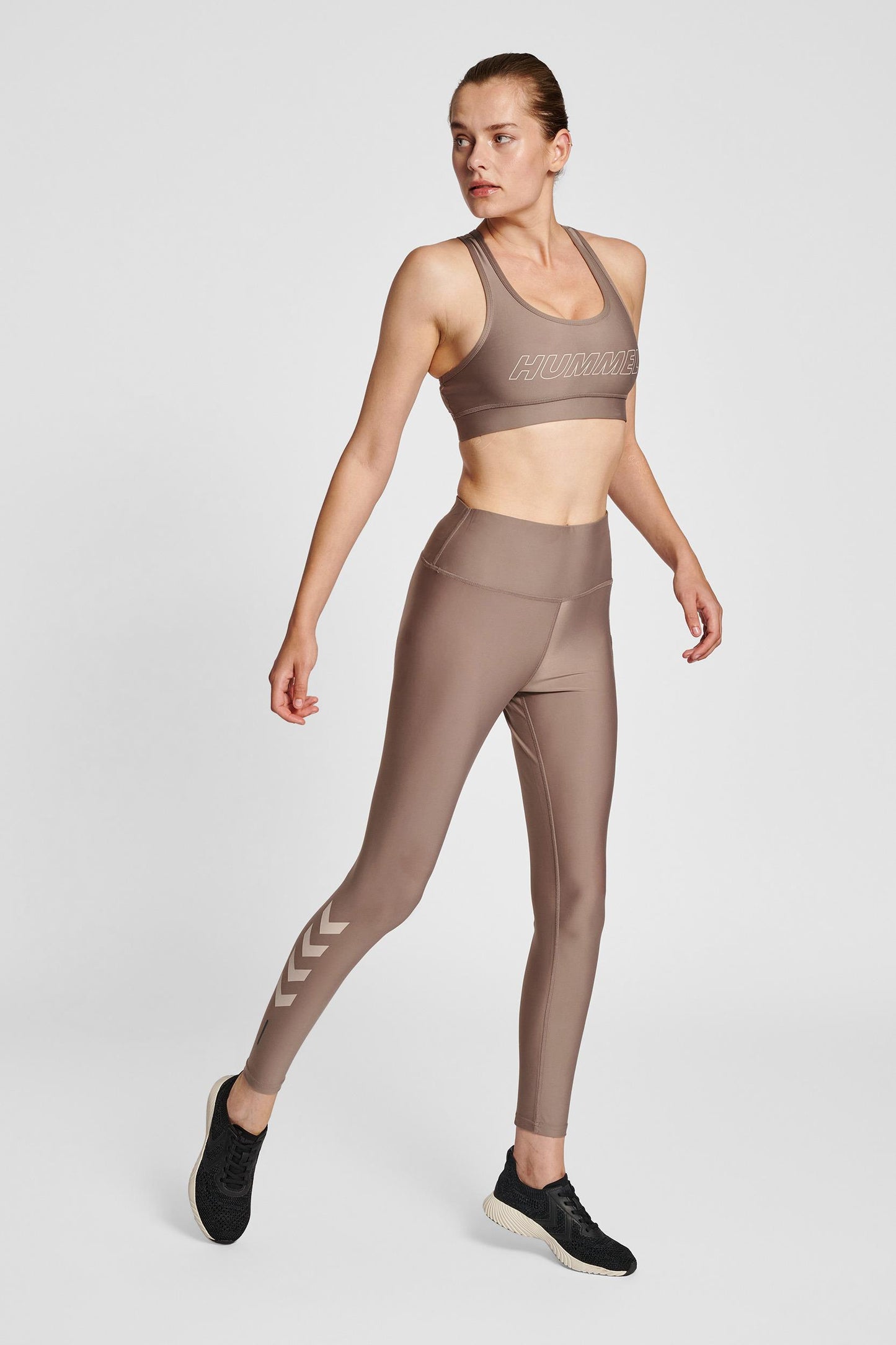 HUMMEL - Hmlte Tola High Waist Tights - Driftwood