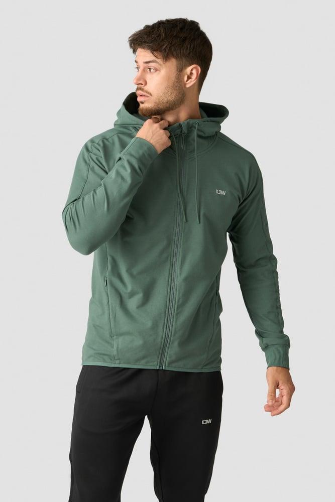 ICANIWILL - Activity Zip Hoodie - Dark Sage Green