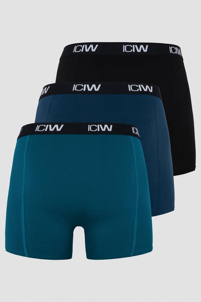 ICANIWILL - Boxer 3-pack - Black/Teal