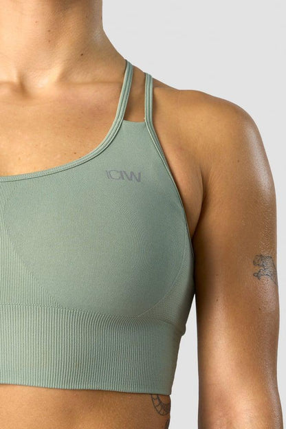 ICANIWILL - Define Seamless Sports Bra - Light Sage Green