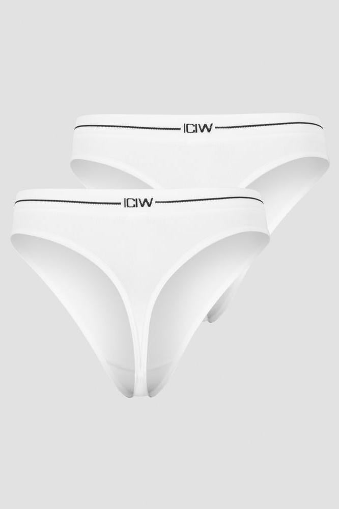 ICANIWILL - Everyday Seamless Thong 2-pack - White