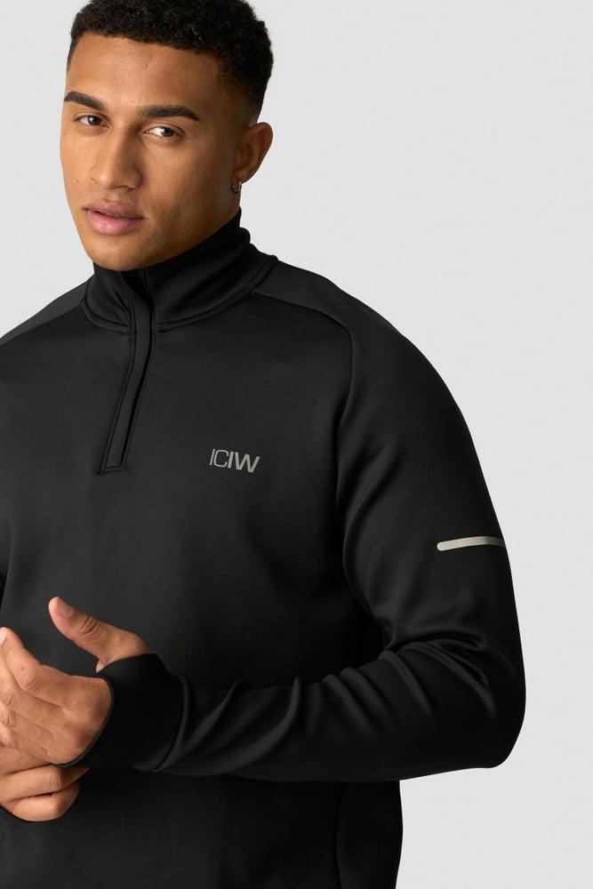 ICANIWILL - Mercury 1/4 Zip Crewneck - Black