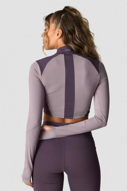 ICANIWILL - Mirage Cropped Long Sleeve - Faded violet