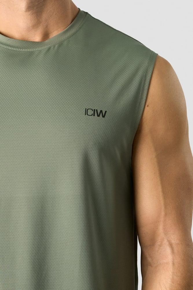 ICANIWILL - Stride Sleeveless T-shirt - Sea Green