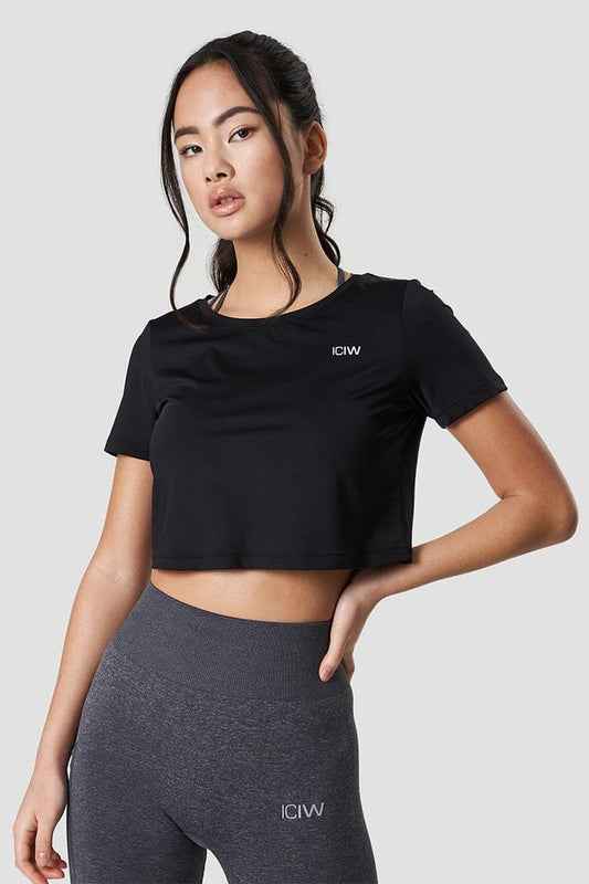 ICANIWILL - Training Crop Top - Black