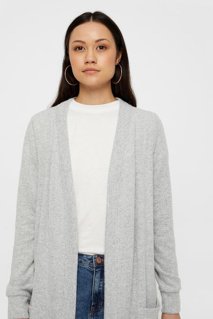 NOISY MAY - City L/s Long Cardigan - Grey