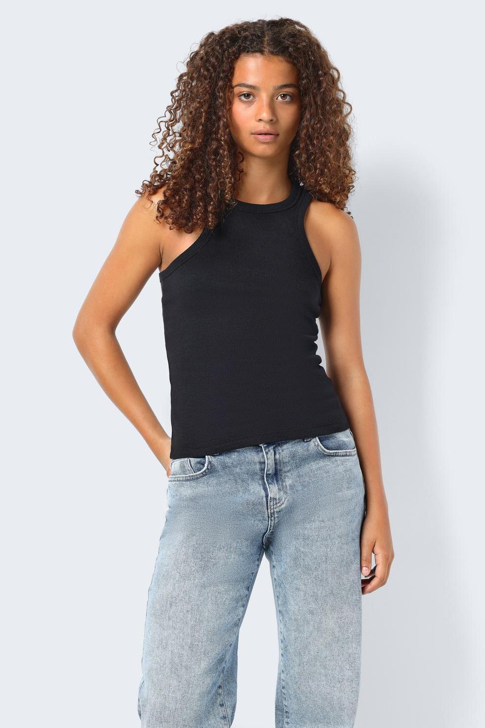 NOISY MAY - Maya S/l Halter Neck Top - Black