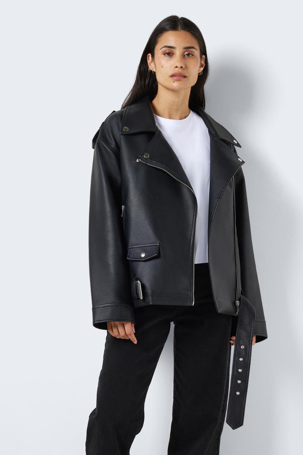 NOISY MAY - Paulina Oversize Biker Jacket - Black