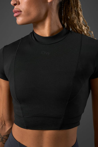 reboot cropped t-shirt black