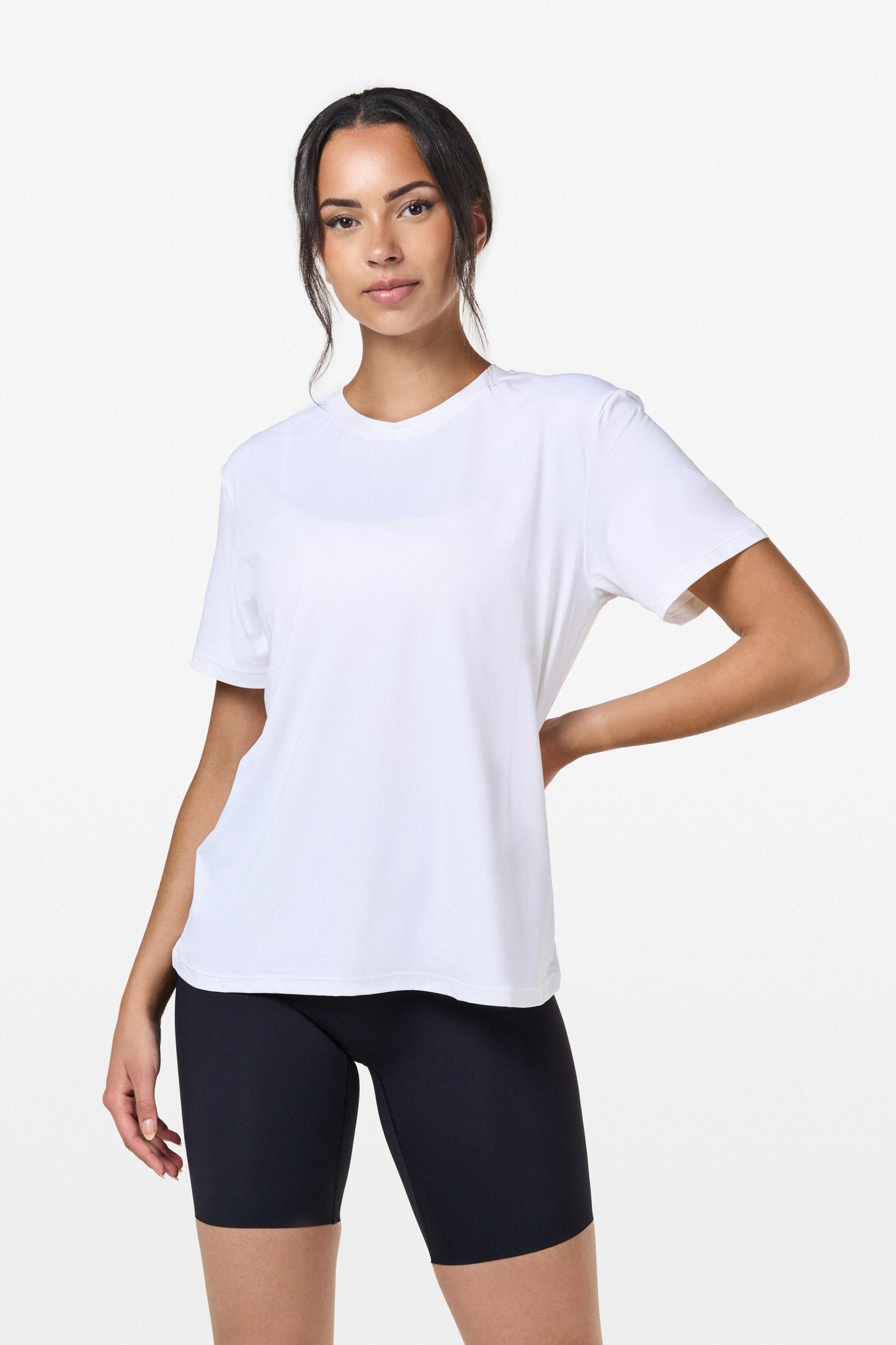 White Relaxed Gym T-Shirt - for dame - Famme - T-Shirt