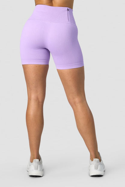 ribbed define seamless pocket shorts lavender