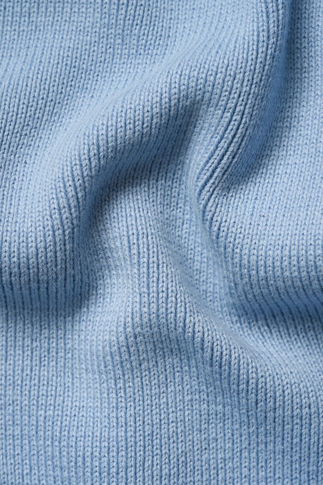 soft knit crewneck light blue