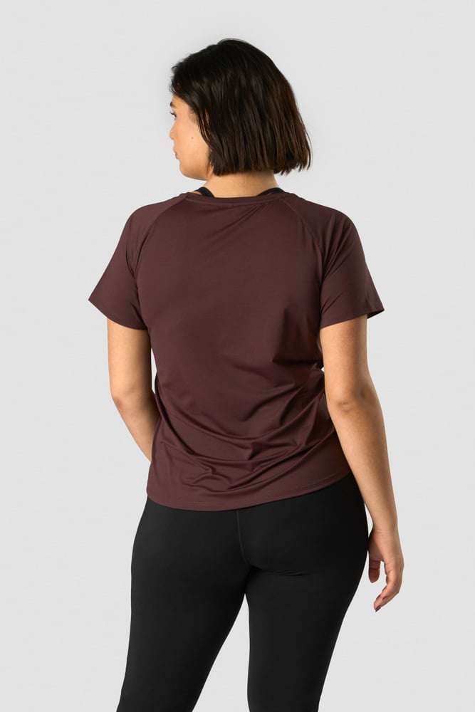 stride t-shirt wmn burgundy