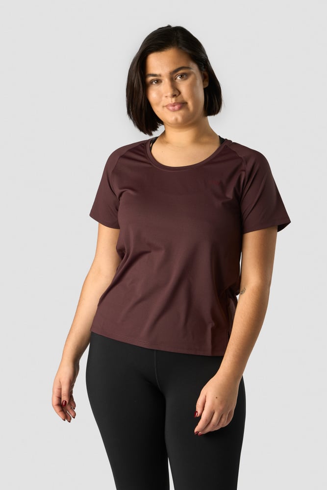 stride t-shirt wmn burgundy