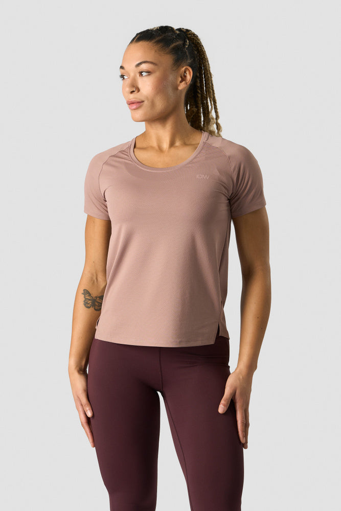 stride t-shirt wmn light mauve